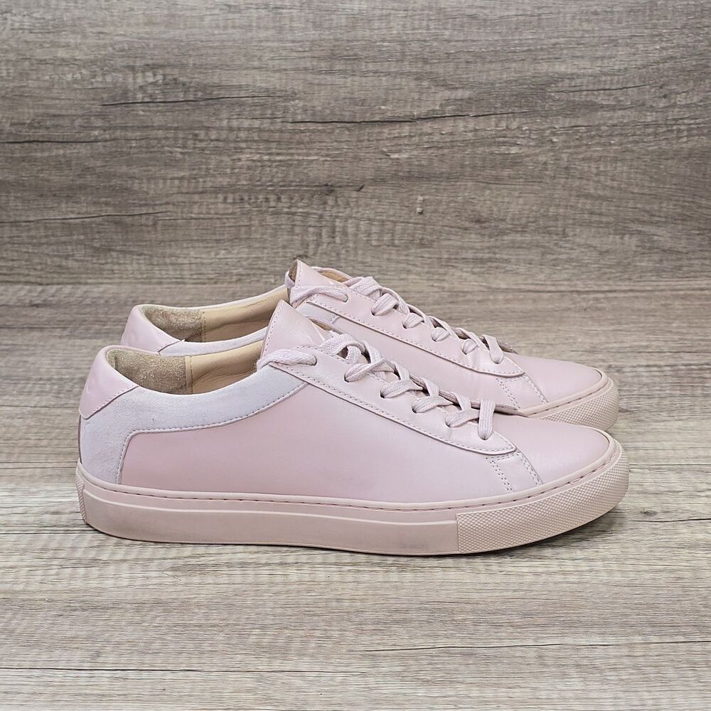 KOIO Capri Women's Size EU 39 US 9 Pink Leather Low Top Lace Up Sneakers
